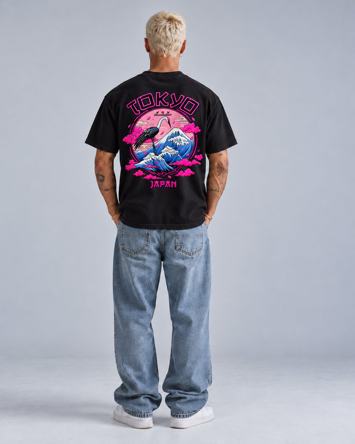 Neon Pink Tokyo Oversized Tee
