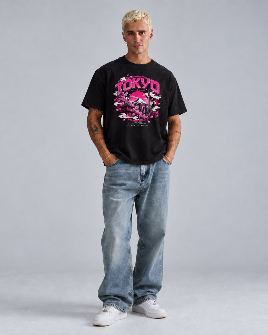 Neon Pink Tokyo Oversized Tee
