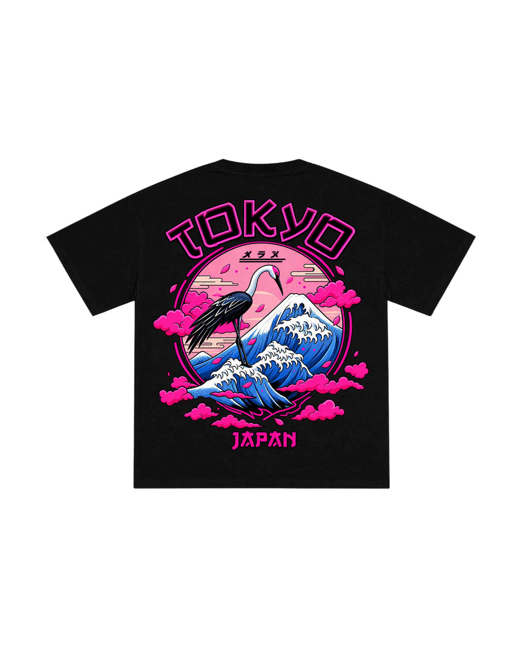 Neon Pink Tokyo Oversized Tee