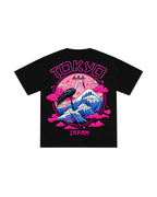 Neon Pink Tokyo Oversized Tee