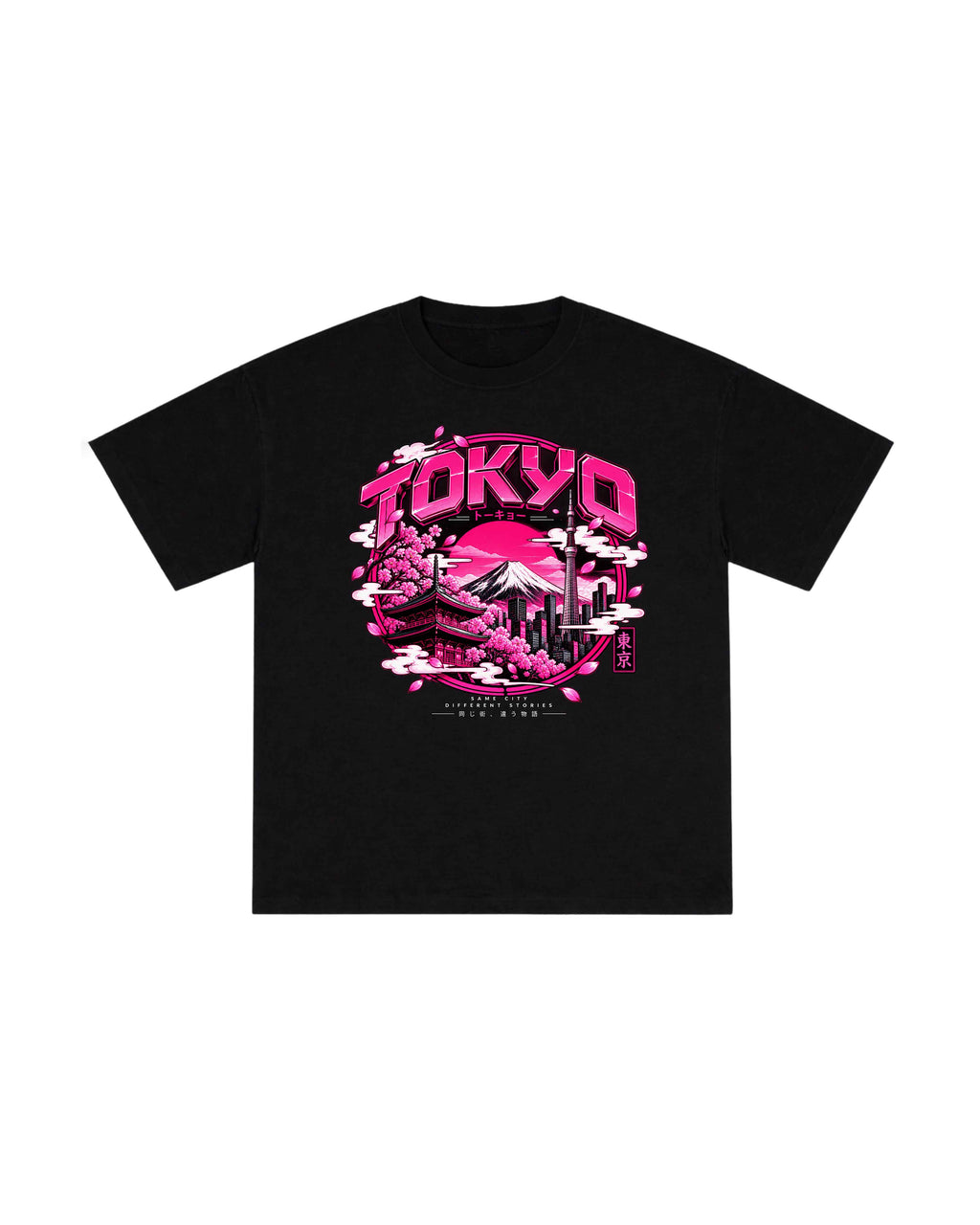 Neon Pink Tokyo Oversized Tee