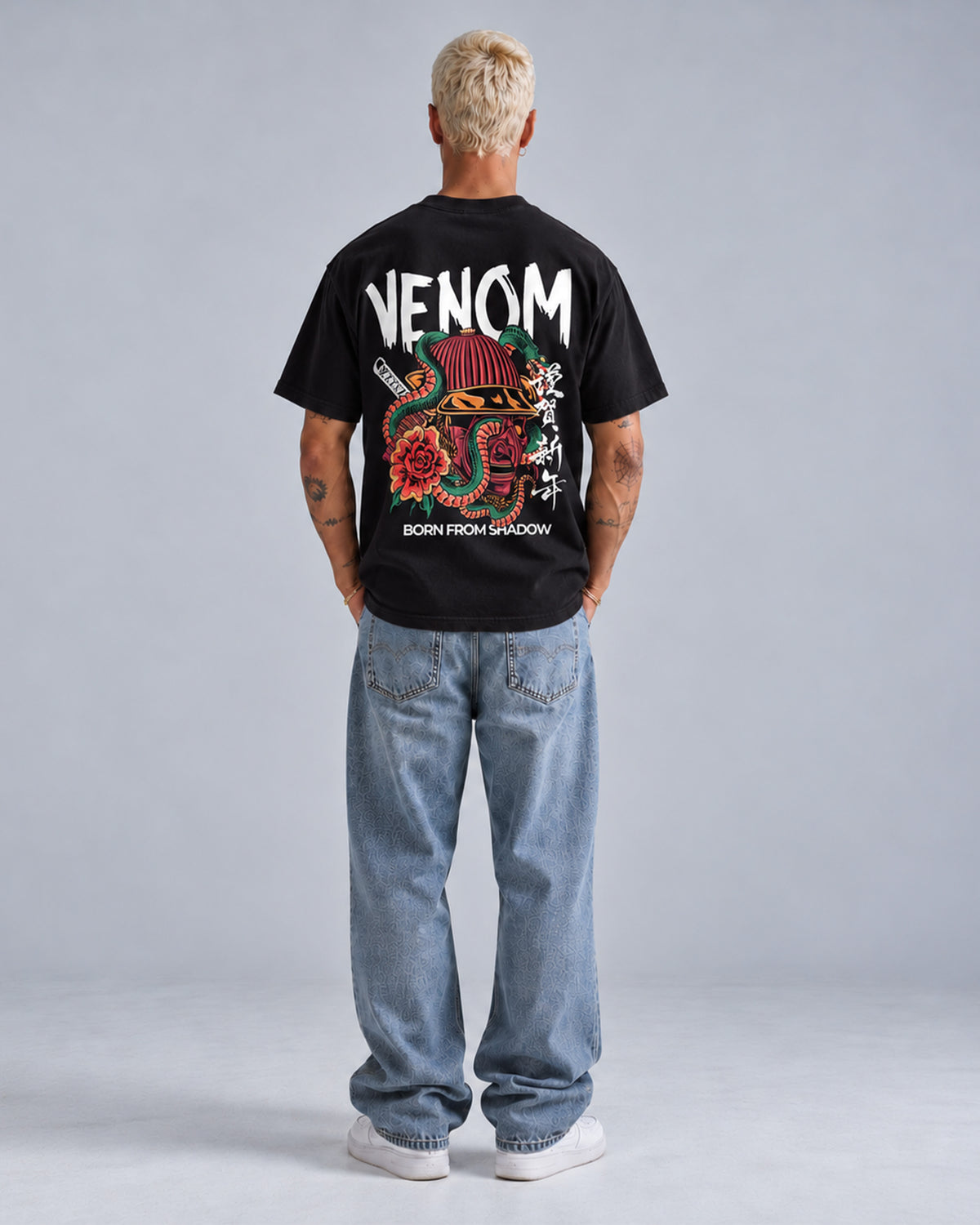Venom Oni Mask Oversized T-Shirt