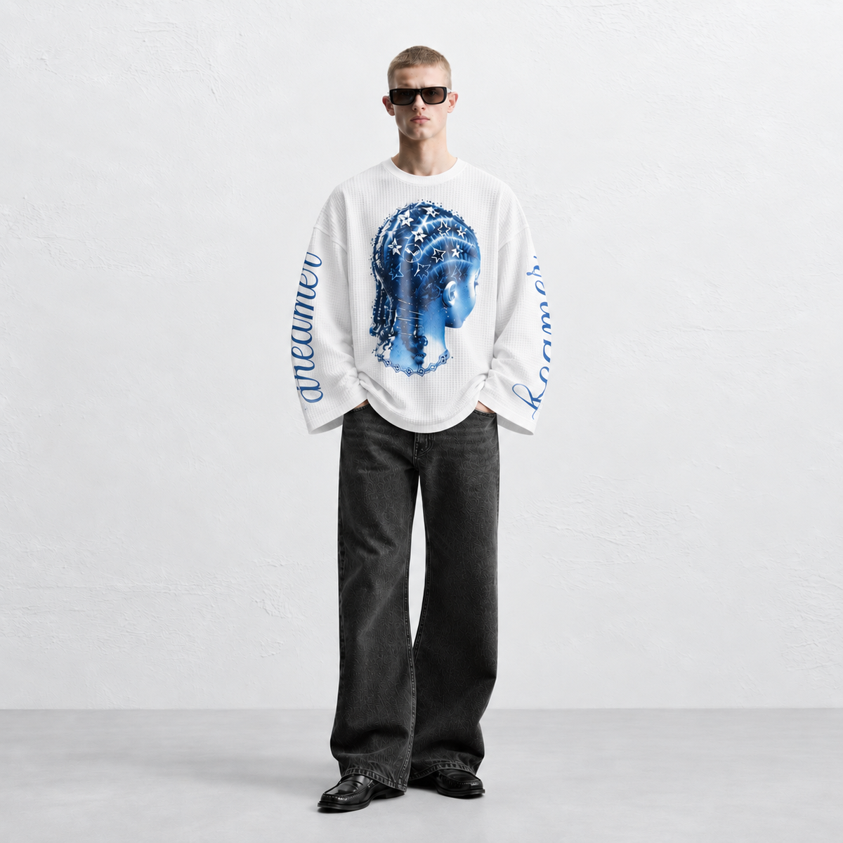 Dreamer Roamer Oversized Waffle Tee