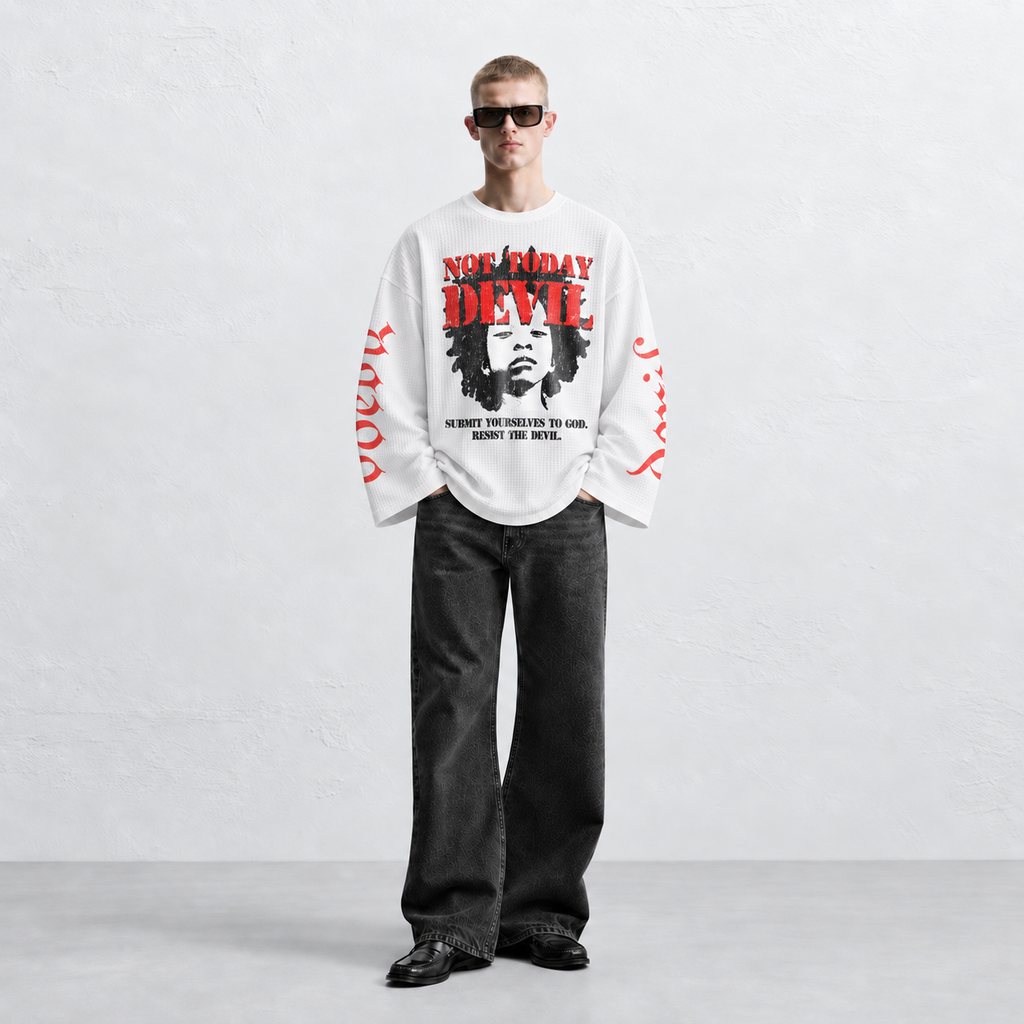 Not Today Devil Waffle Tee