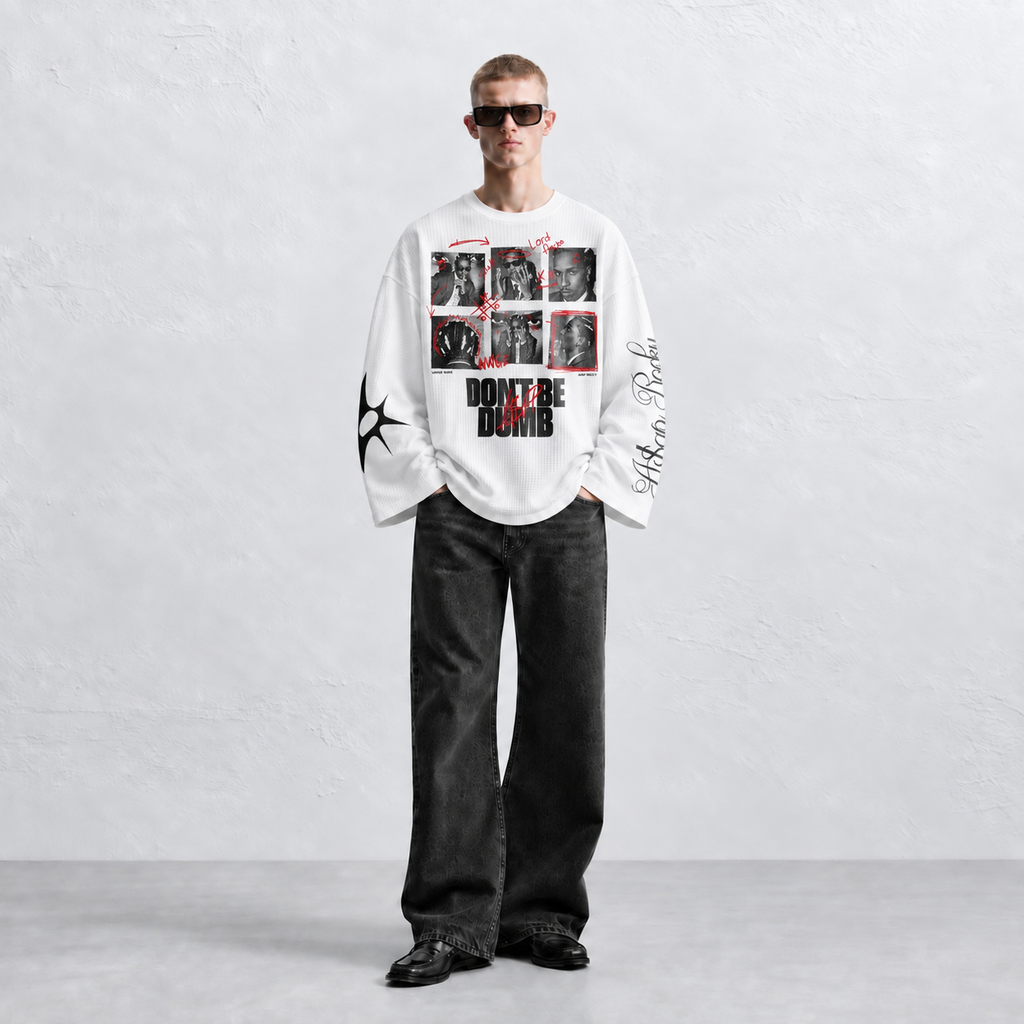 Don't Be Dumb Waffle Knit