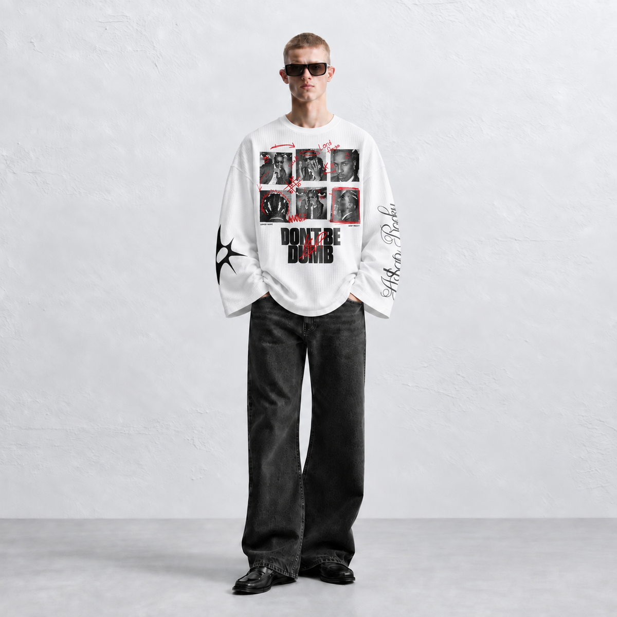 Don't Be Dumb Waffle Knit