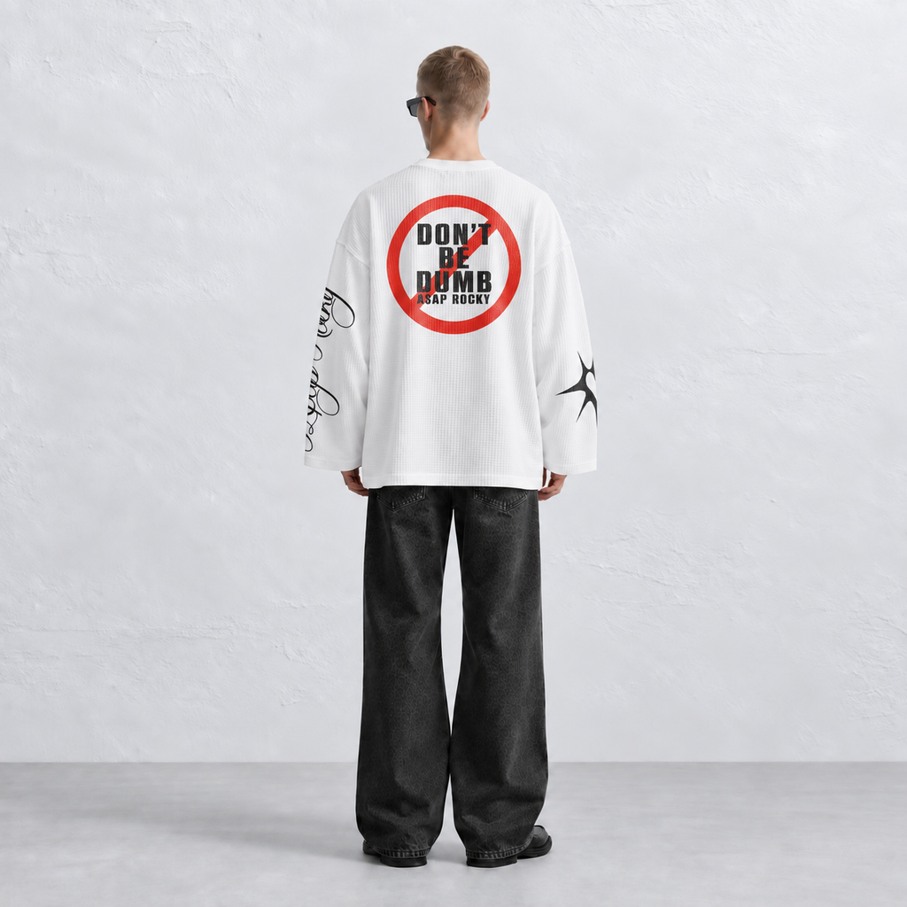 Don't Be Dumb Waffle Knit