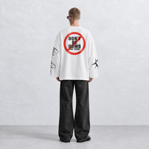 Don't Be Dumb Waffle Knit