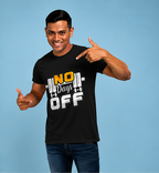 Unisex Premium NO Days OFF black Fitness motivational  Gym T-Shirt