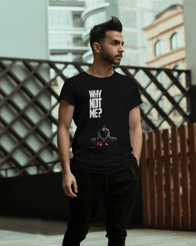 Unisex Typography Printed Premium Cotton Compression T-Shirt
