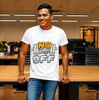 Unisex Premium NO Days OFF white Fitness motivational Gym T-Shirt