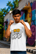 Unisex Premium NO Days OFF white Fitness motivational Gym T-Shirt